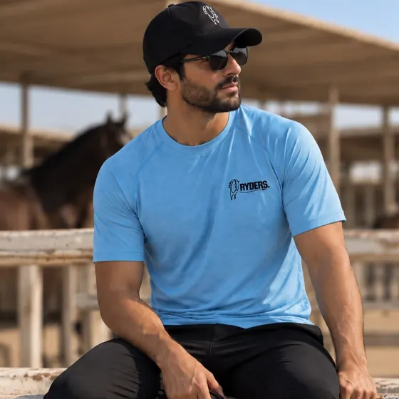 Rider in a sky performance tee